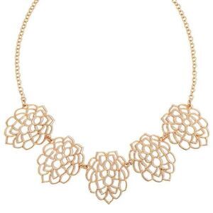 AVON MONARCH PETALS COLLAR NECKLACE (GOLDTONE) ~ NEW SEALED!!!